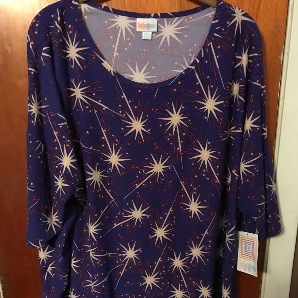 NWT LuLaRoe 2X Patriotic Irma